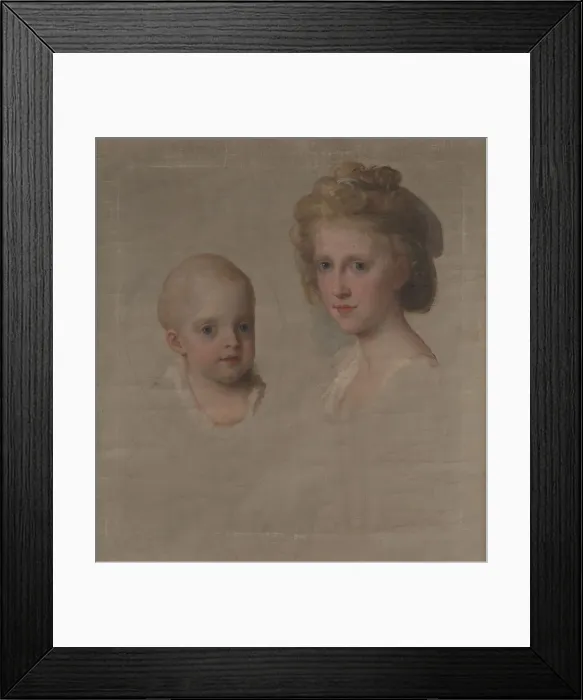 Framed Print : Luisa Maria (1773-1802) and Maria Amalia of Naples and Sicily (1782-1866), future French queen, 1782 Framed Print : Luisa Maria (1773-1802) and Maria Amalia of Naples and Sicily (1782-1866), future French queen, 1782