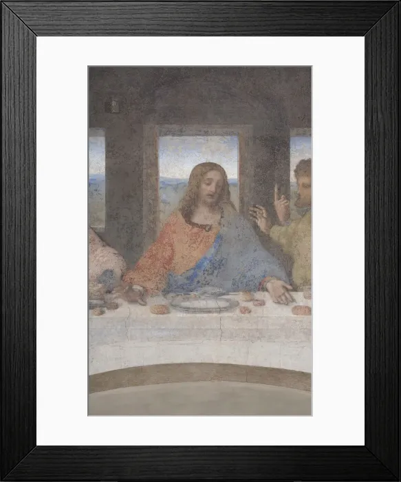 Framed Print : Jesus. The Last Supper (Detail), 1495-1498 Framed Print : Jesus. The Last Supper (Detail), 1495-1498
