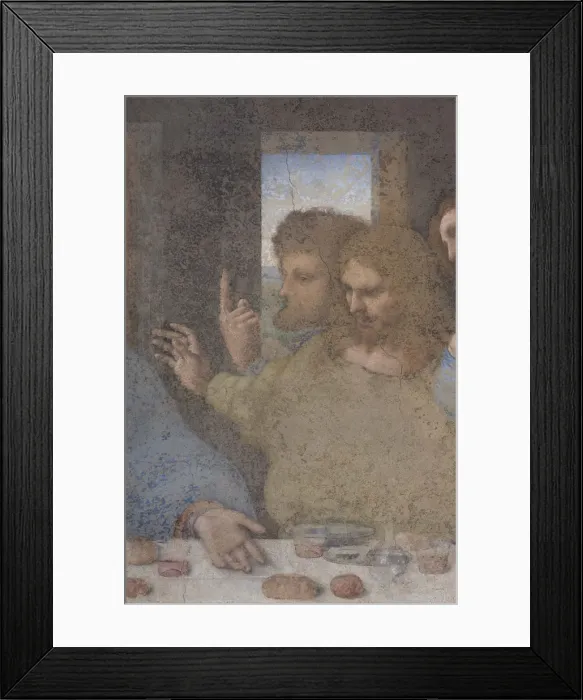 Framed Print : The Last Supper (Detail), 1495-1498 Framed Print : The Last Supper (Detail), 1495-1498