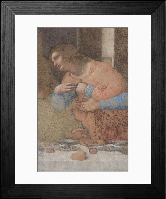 Framed Print : The Last Supper (Detail), 1495-1498 Framed Print : The Last Supper (Detail), 1495-1498