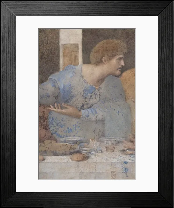 Framed Print : The Last Supper (Detail), 1495-1498 Framed Print : The Last Supper (Detail), 1495-1498