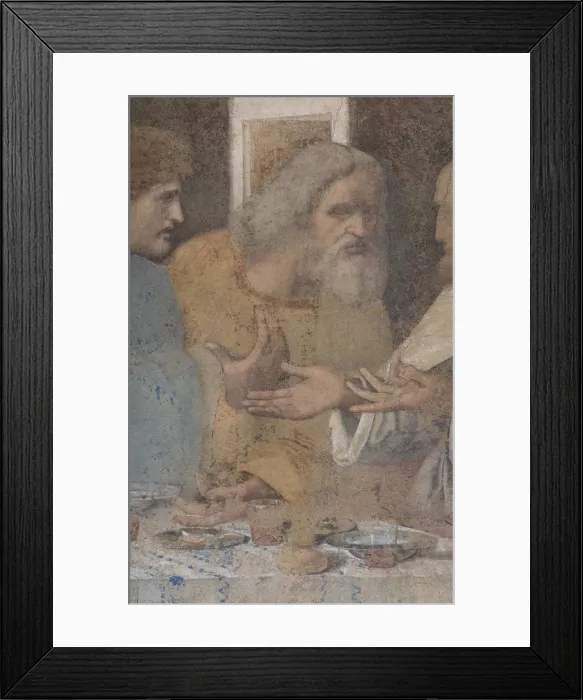 Framed Print : The Last Supper (Detail), 1495-1498 Framed Print : The Last Supper (Detail), 1495-1498
