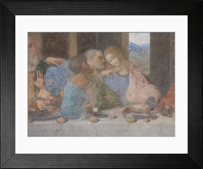 Framed Print : The Last Supper (Detail), 1495-1498 Framed Print : The Last Supper (Detail), 1495-1498