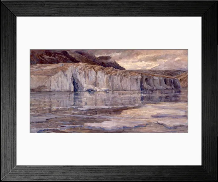 Framed Print : The icy water of Lake Marjelen, c. 1908 Framed Print : The icy water of Lake Marjelen, c. 1908