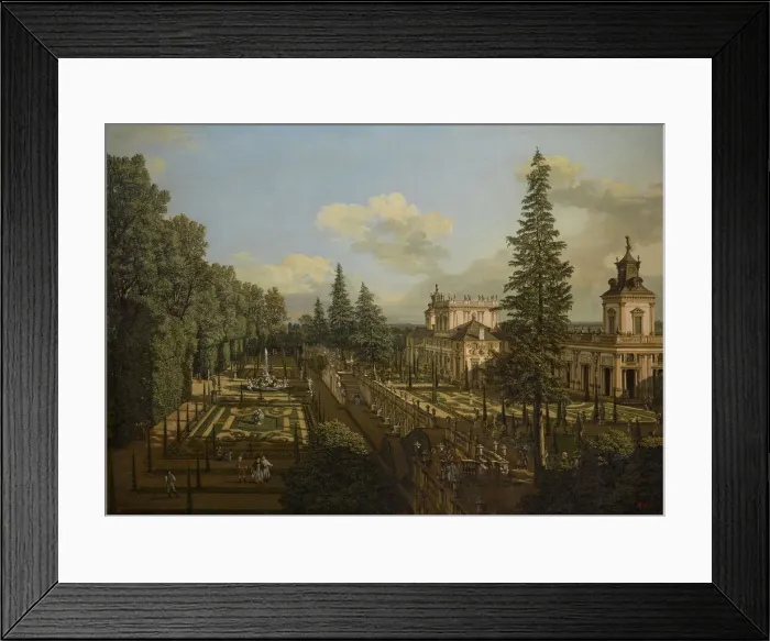 Framed Print : Wilanow Palace seen from the gardens, 1777 Framed Print : Wilanow Palace seen from the gardens, 1777