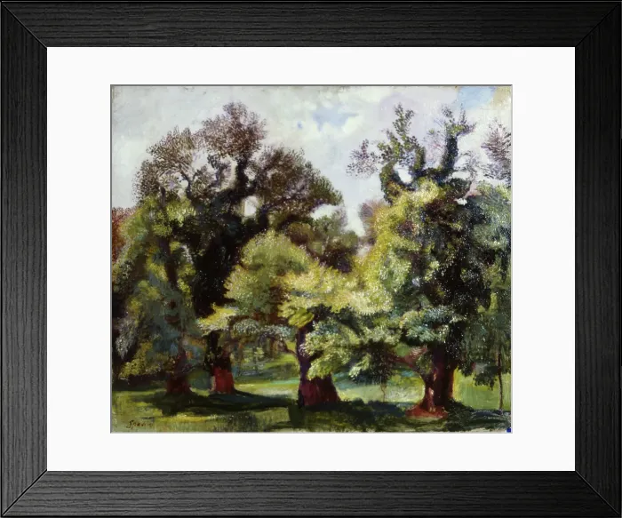 Framed Print : Villa Borghese gardens, 1915-1920