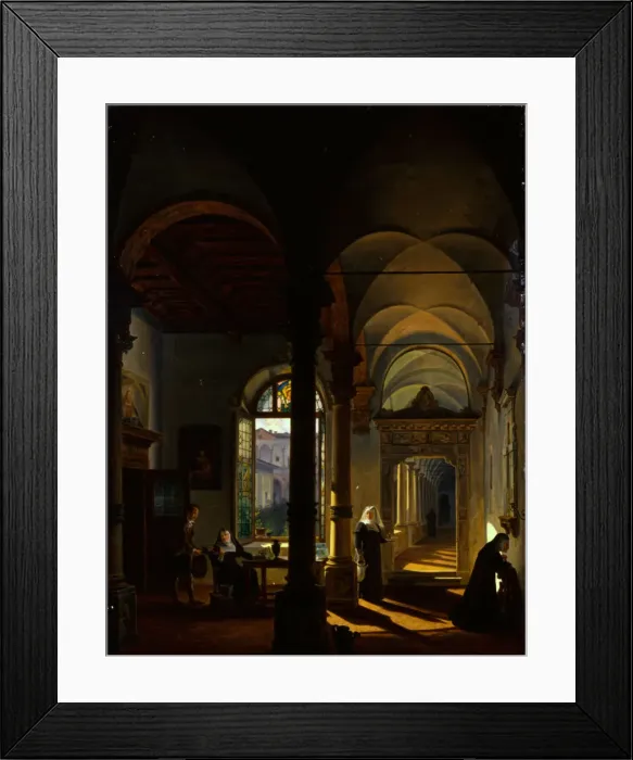 Framed Print : Interior of a Convent, 1832 Framed Print : Interior of a Convent, 1832