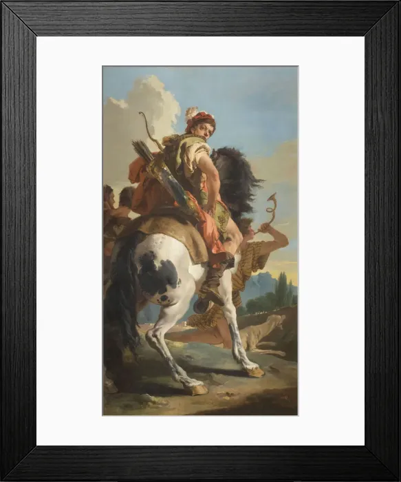 Framed Print : Hunter on Horseback, 1718-1725 Framed Print : Hunter on Horseback, 1718-1725
