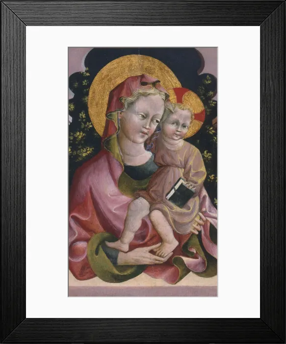 Framed Print : Virgin and Child with Book, 15th century Framed Print : Virgin and Child with Book, 15th century