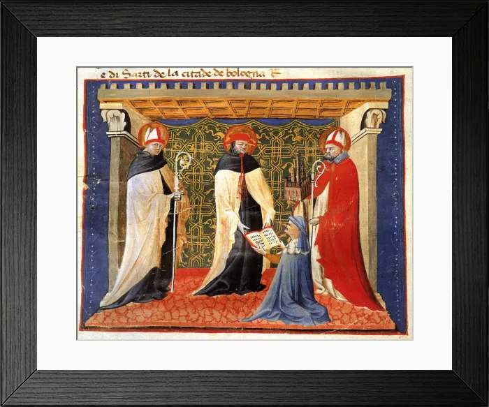 Framed Print : Illustration from Statuti della Societa dei Drappieri, 1407 Framed Print : Illustration from Statuti della Societa dei Drappieri, 1407