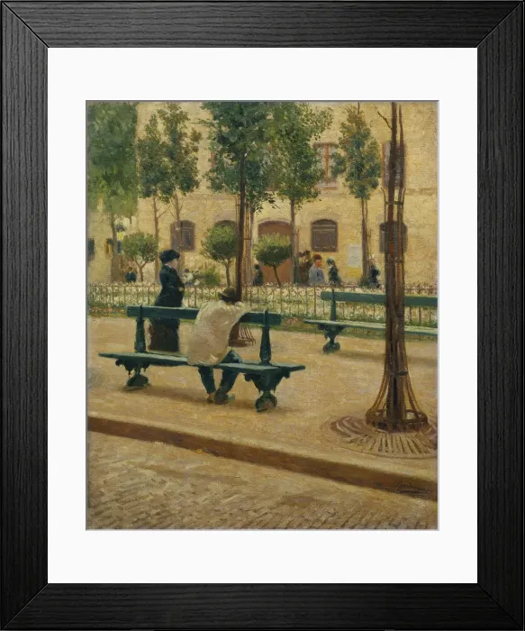 Framed Print : Place du Tertre, 1880 Framed Print : Place du Tertre, 1880