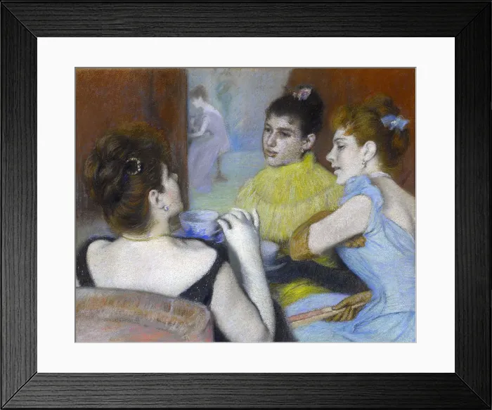 Framed Print : Tea, 1893. Found in the Collection of Collezione Sacerdoti-Ferrario Framed Print : Tea, 1893. Found in the Collection of Collezione Sacerdoti-Ferrario