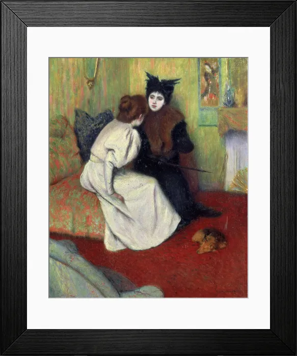 Framed Print : The Conversation, 1895 Framed Print : The Conversation, 1895