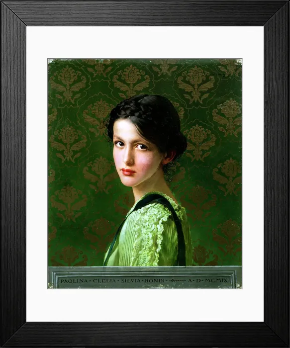 Framed Print : Paolina Clelia Silvia Biondi, 1909 Framed Print : Paolina Clelia Silvia Biondi, 1909