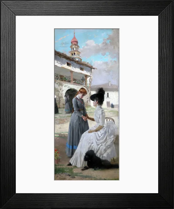 Framed Print : Visit to the convent, 1887 Framed Print : Visit to the convent, 1887