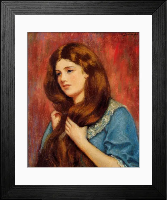 Framed Print : Portrait of a Girl, c. 1890 Framed Print : Portrait of a Girl, c. 1890