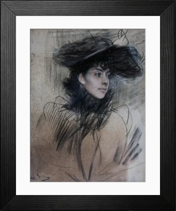 Framed Print : Portrait of a Young Woman, 1890-1892 Framed Print : Portrait of a Young Woman, 1890-1892