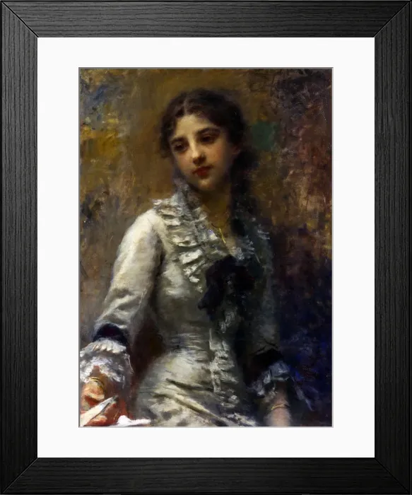 Framed Print : Portrait of a Girl Framed Print : Portrait of a Girl