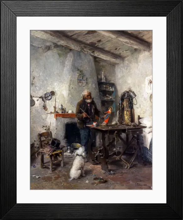 Framed Print : Figurine Maker (Il figurinaio), 1888 Framed Print : Figurine Maker (Il figurinaio), 1888