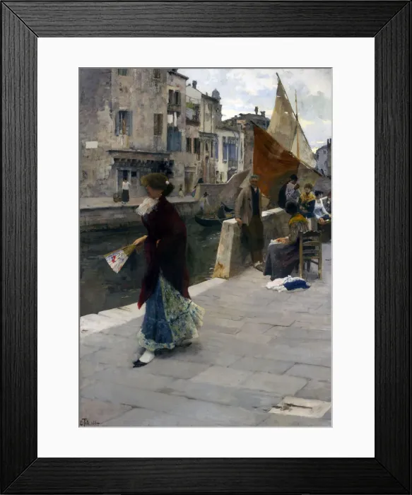 Framed Print : La fa la modella, 1884 Framed Print : La fa la modella, 1884