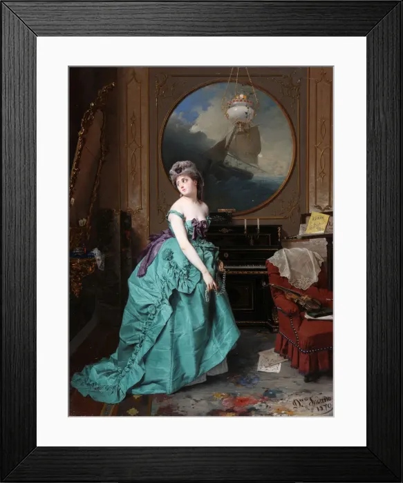 Framed Print : Woman Before a Mirror, 1870 Framed Print : Woman Before a Mirror, 1870
