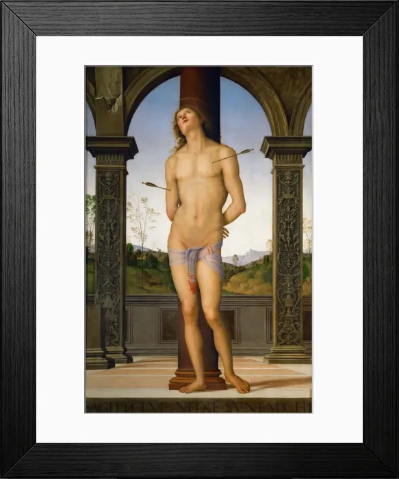 Framed Print : Saint Sebastian, 1490-1500 Framed Print : Saint Sebastian, 1490-1500