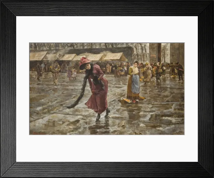 Framed Print : Behind the City Gate (Fuori di porta), 1891 Framed Print : Behind the City Gate (Fuori di porta), 1891