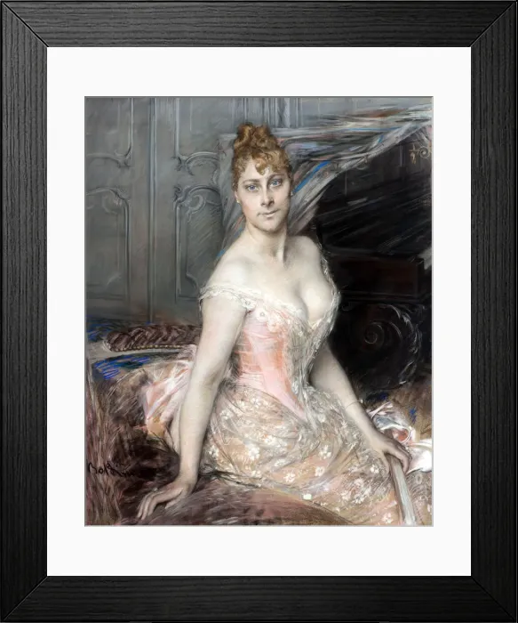 Framed Print : Portrait of the Baroness Malvina-Marie Vitta Framed Print : Portrait of the Baroness Malvina-Marie Vitta