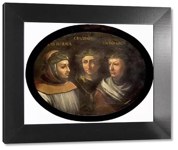Francesco Petrarca, Claudius Claudian and Giovanni Boccaccio, 16th century