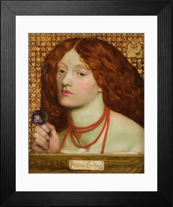 Framed Print : Regina Cordium (Queen of Hearts), 1860 Framed Print : Regina Cordium (Queen of Hearts), 1860