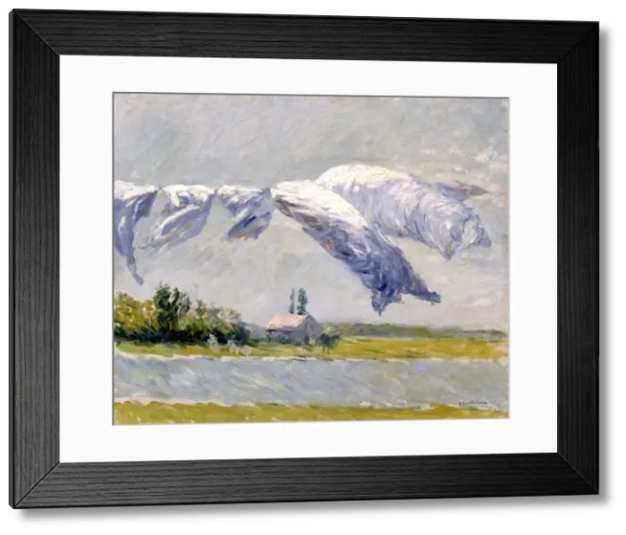 Framed Print : Laundry Drying, Petit Gennevilliers, 1888 Framed Print : Laundry Drying, Petit Gennevilliers, 1888