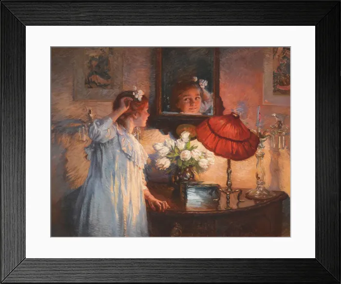 Framed Print : The Mirror, 1914 Framed Print : The Mirror, 1914