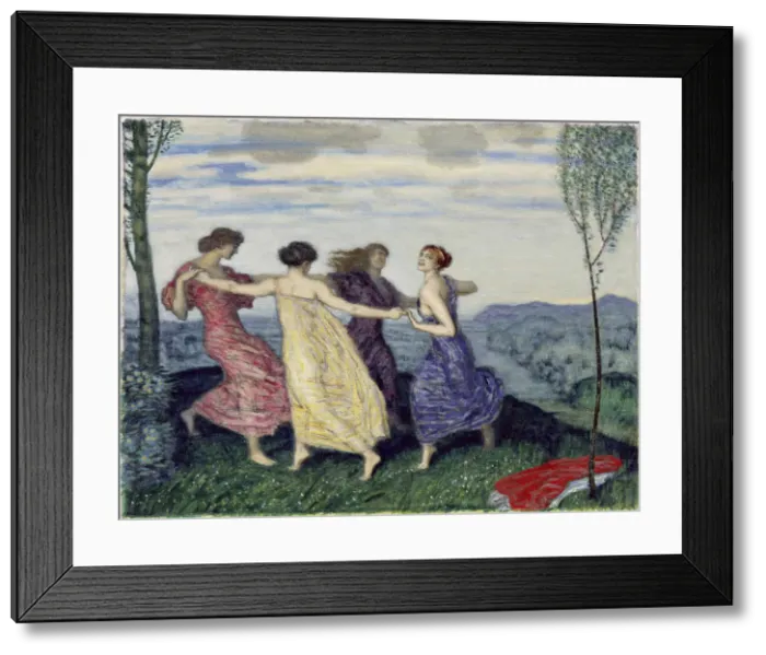 Framed Print : Spring round dance, 1909 Framed Print : Spring round dance, 1909