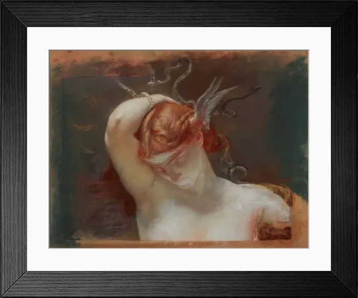 Framed Print : Head of Gorgon, 1895 Framed Print : Head of Gorgon, 1895