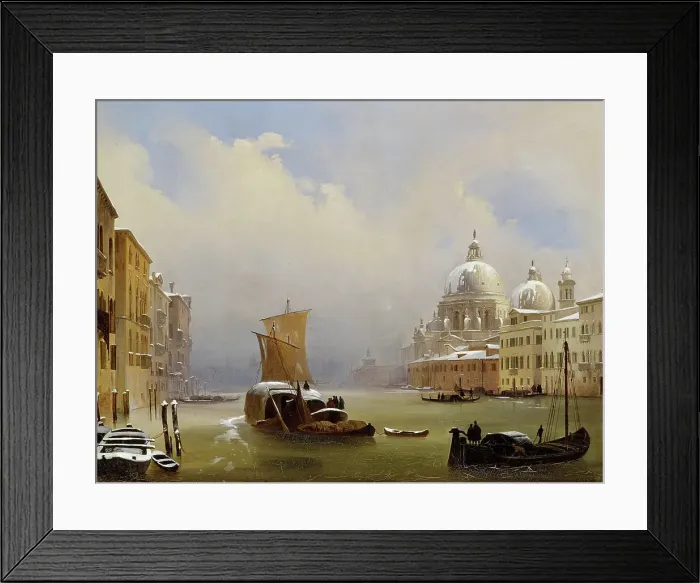 Framed Print : Snow in Venice, 1841 Framed Print : Snow in Venice, 1841
