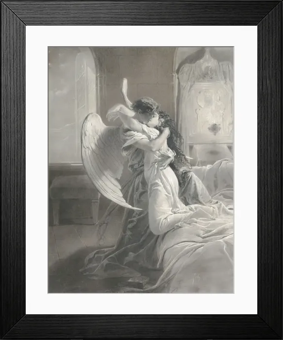 Framed Print : The Kiss. Private Collection Framed Print : The Kiss. Private Collection