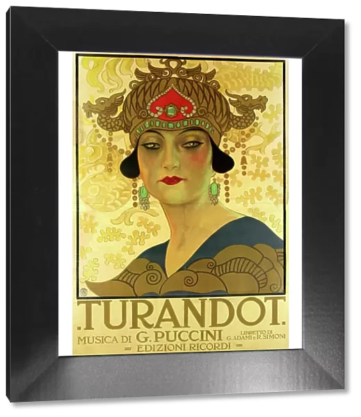 Poster for the opera Turandot at the Teatro alla Scala, 1926