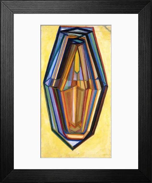 Framed Print : Self-portrait Crystal, 1917 Framed Print : Self-portrait Crystal, 1917