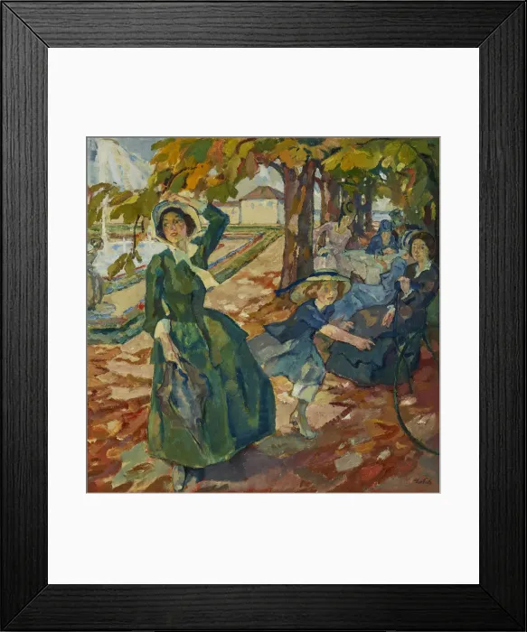 Framed Print : In the Schleissheim Park, c. 1906 Framed Print : In the Schleissheim Park, c. 1906