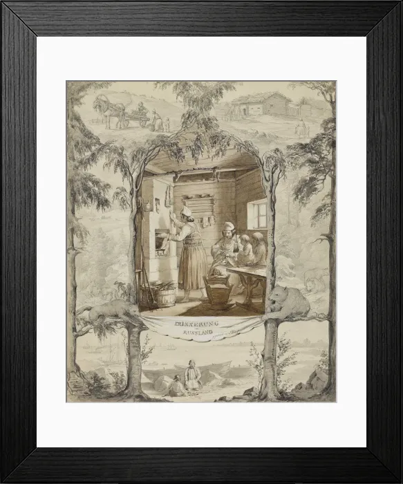 Framed Print : The Memory of Russia. Rural Russian interior Framed Print : The Memory of Russia. Rural Russian interior