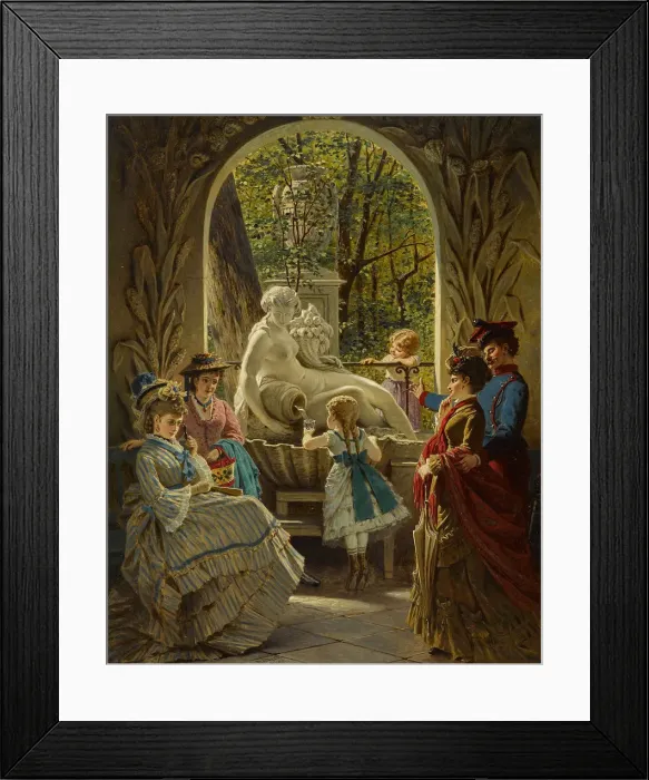 Framed Print : Pavilion to the Fair Spring in Schonbrunn Framed Print : Pavilion to the Fair Spring in Schonbrunn