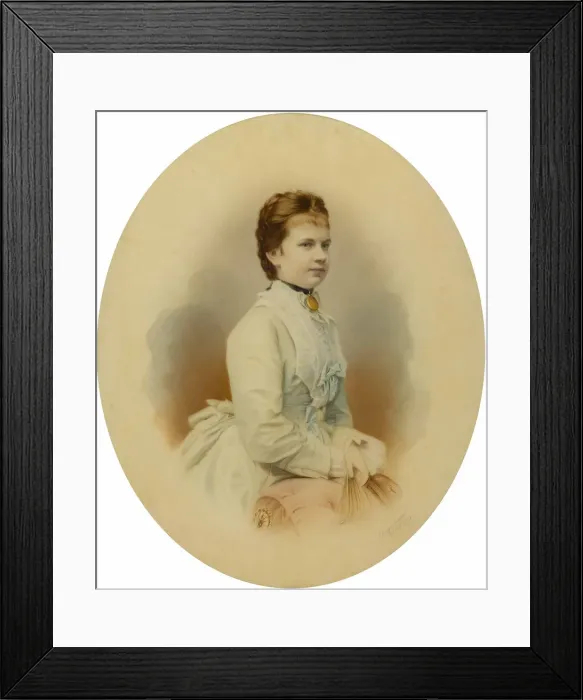Framed Print : Archduchess Gisela of Austria (1856-1932), Princess of Bavaria, 1873 Framed Print : Archduchess Gisela of Austria (1856-1932), Princess of Bavaria, 1873