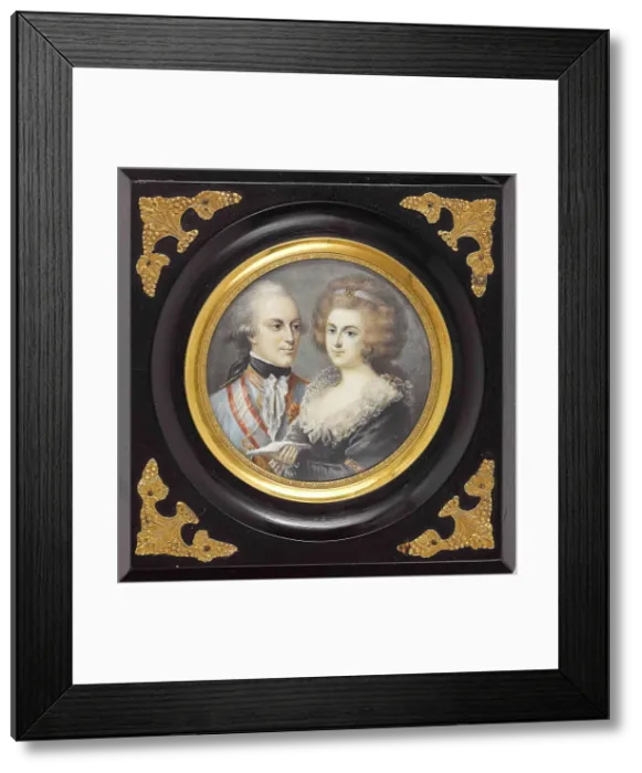 Framed Print : Prince Albert of Saxony (1738-1822), Duke of Teschen and Maria Christina, Duchess of Teschen (1742-1 Framed Print : Prince Albert of Saxony (1738-1822), Duke of Teschen and Maria Christina, Duchess of Teschen (1742-1