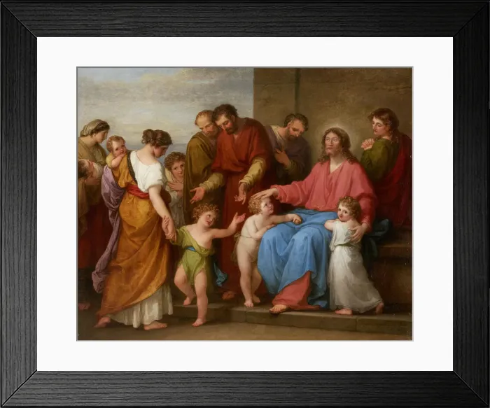 Framed Print : Christ Blessing the Children (Let the little children come to me), 1796 Framed Print : Christ Blessing the Children (Let the little children come to me), 1796