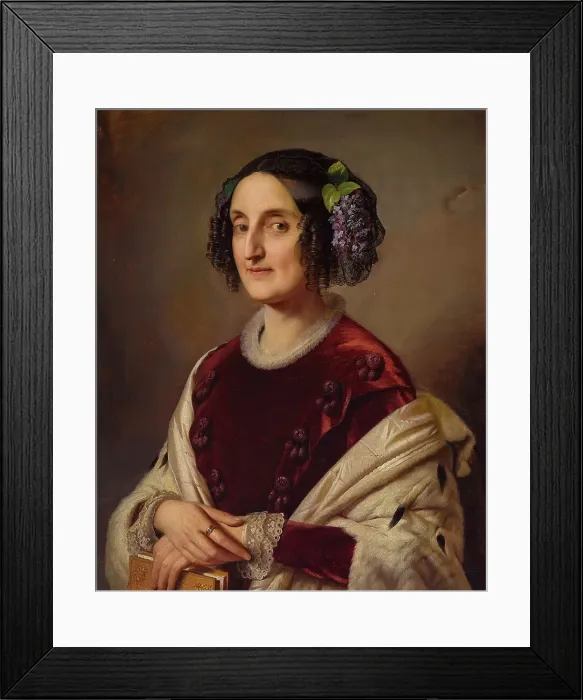 Framed Print : Princess Maria Ferdinanda of Saxony (1796-1865), Grand Duchess of Tuscany, 1851 Framed Print : Princess Maria Ferdinanda of Saxony (1796-1865), Grand Duchess of Tuscany, 1851