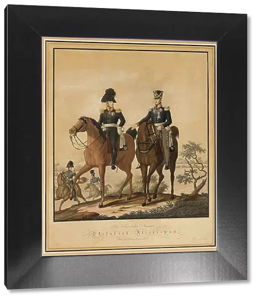 Alexander I of Russia and Frederick William III of Prussia on horseback