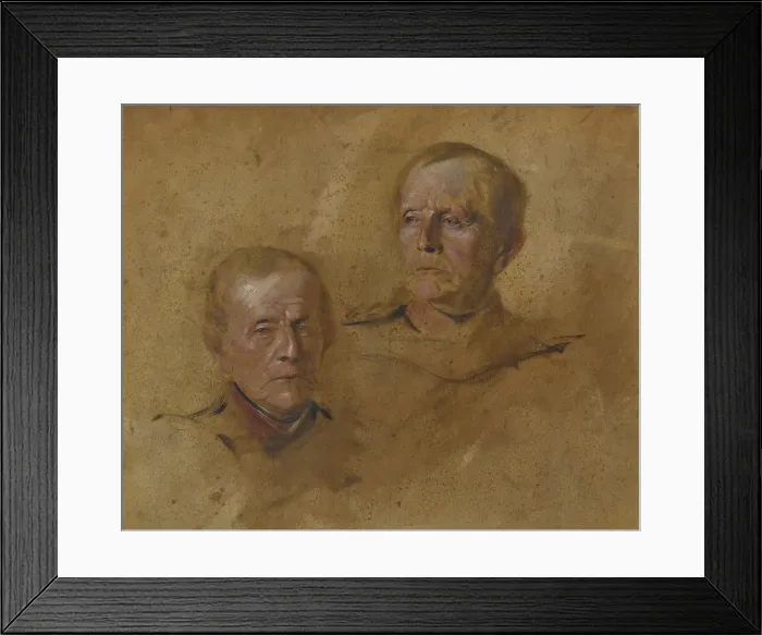 Framed Print : Portrait Studies of Field Marshal Helmuth Graf von Moltke (1800-1891), ca 1880-1885 Framed Print : Portrait Studies of Field Marshal Helmuth Graf von Moltke (1800-1891), ca 1880-1885