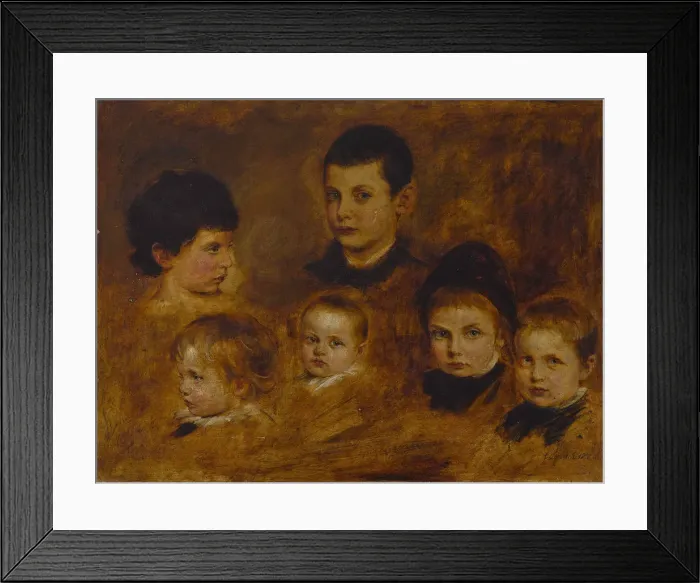 Framed Print : Six children of the Crown Prince Ludwig of Bavaria (1845-1921), 1878 Framed Print : Six children of the Crown Prince Ludwig of Bavaria (1845-1921), 1878