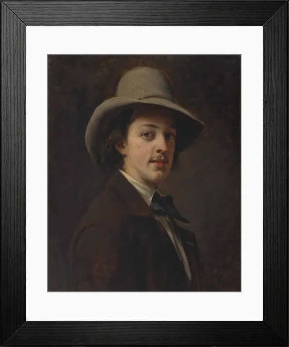 Framed Print : Portrait of the writer Paul Heyse (1830-1914), 1849 Framed Print : Portrait of the writer Paul Heyse (1830-1914), 1849