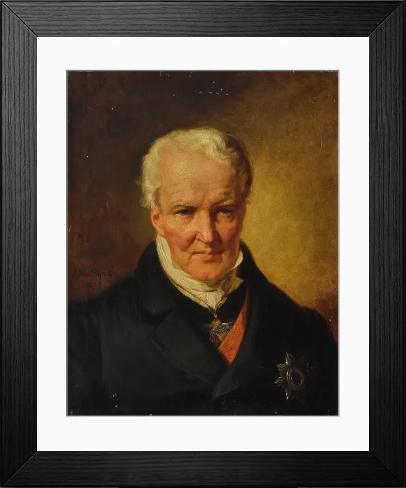 Framed Print : Portrait of Alexander von Humboldt (1769-1859), 1858 Framed Print : Portrait of Alexander von Humboldt (1769-1859), 1858